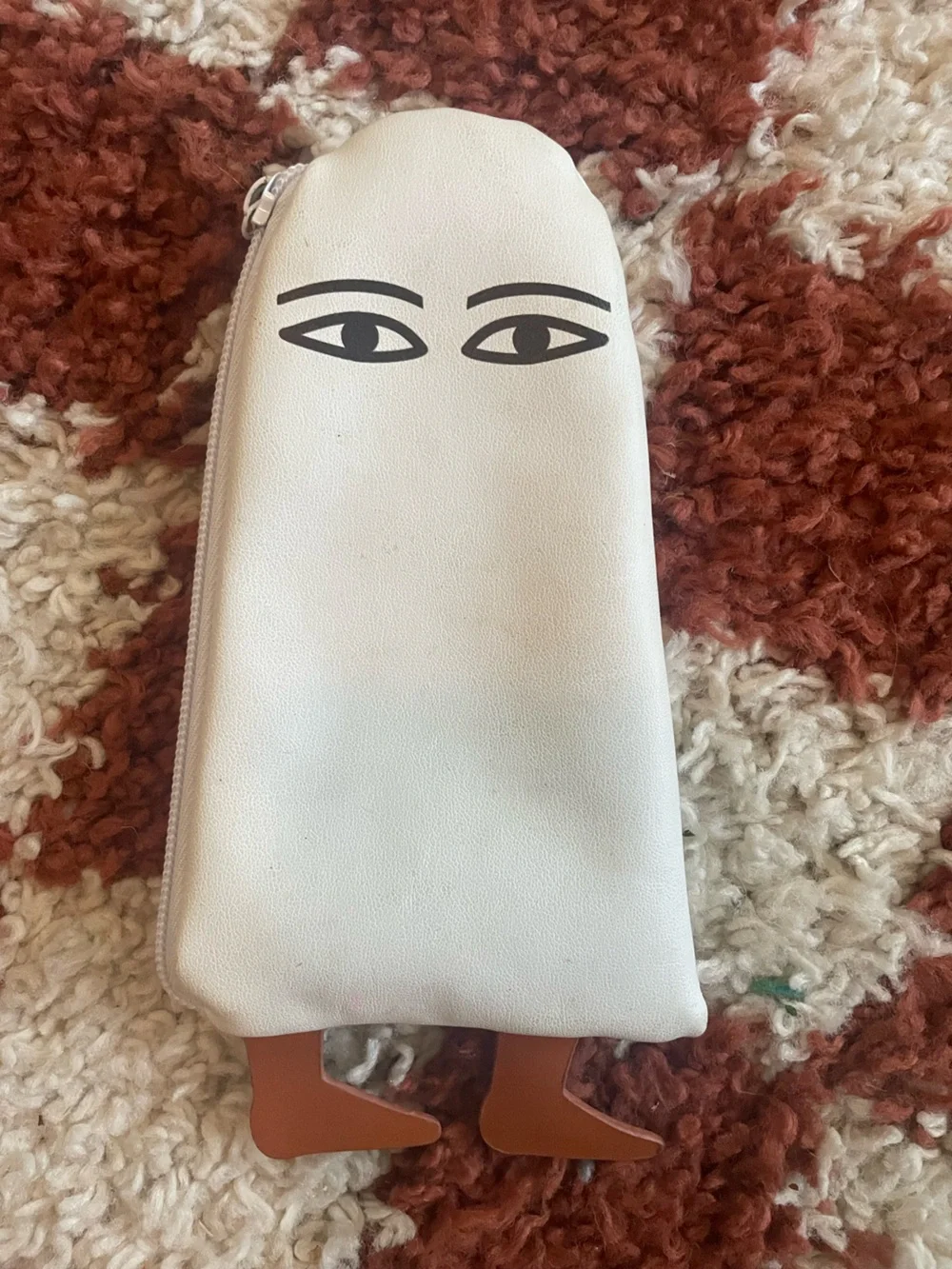 White Eye Graphic Zip Pouch